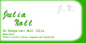 julia noll business card