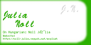 julia noll business card